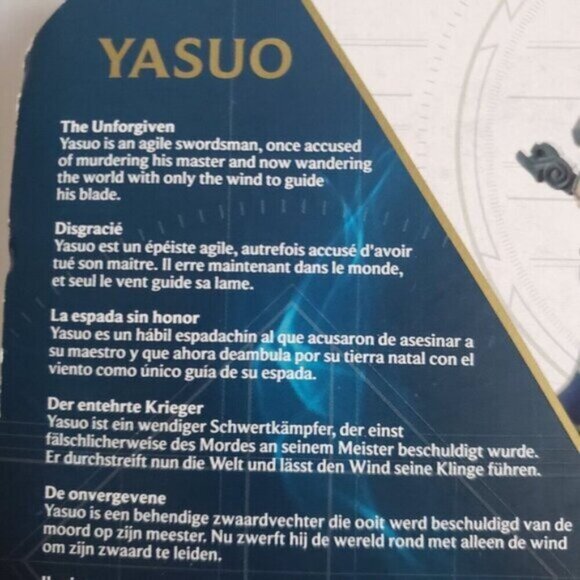 New Yasuo League of Legends The Champion Collection 1st Edition 4" Action Figure - Picture 6 of 12